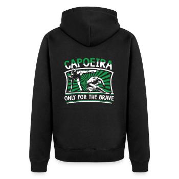 Capoeira uniquement pour les courageux Ginga Capoeirista - Veste à capuche bio Premium Unisexe - noir - Dos - Nico (187cm)