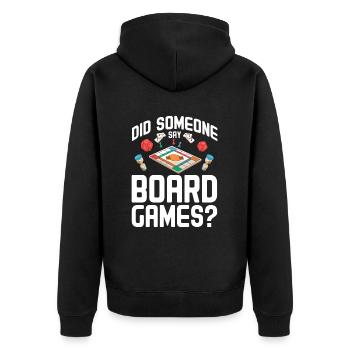 Jeux de société Jeux de société Jeux de nuit Jeux de société Cadeau - Veste à capuche bio Premium Unisexe - noir - Dos - Nico (187cm)