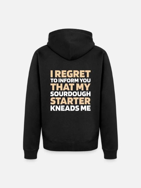 Sourdough bread - Unisex Premium Organic Zip Hoodie - black