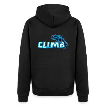 Bloc, escalade, escalade libre Chameleon Boulder - Veste à capuche bio Premium Unisexe - noir - Dos - Nico (187cm)