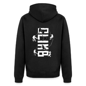 Bloc, escalade, escalade libre Chameleon Boulder - Veste à capuche bio Premium Unisexe - noir - Dos - Nico (187cm)