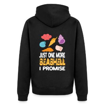 Juste un autre coquillage de coquillage que je pormise coquillages - Veste à capuche bio Premium Unisexe - noir - Dos - Nico (187cm)