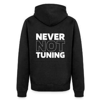 Tournevis accordeur - Veste à capuche bio Premium Unisexe - noir - Dos - Nico (187cm)