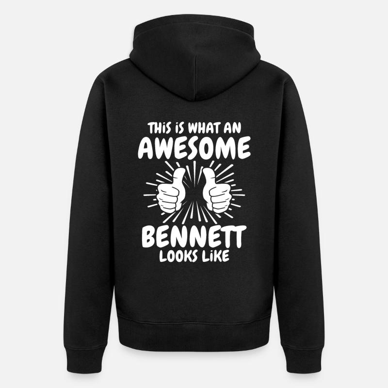 Bennett - Veste à capuche bio Premium Unisexe - noir
