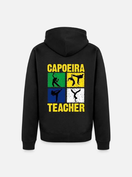 Capoeira-Lehrerin - Unisex Premium Bio Zip Hoodie - Schwarz