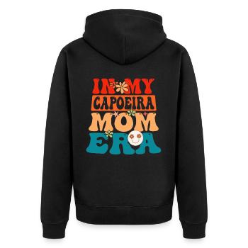 In my Capoeira Mom era - Unisex Premium Organic Zip Hoodie - black - Back - Nico (187cm)