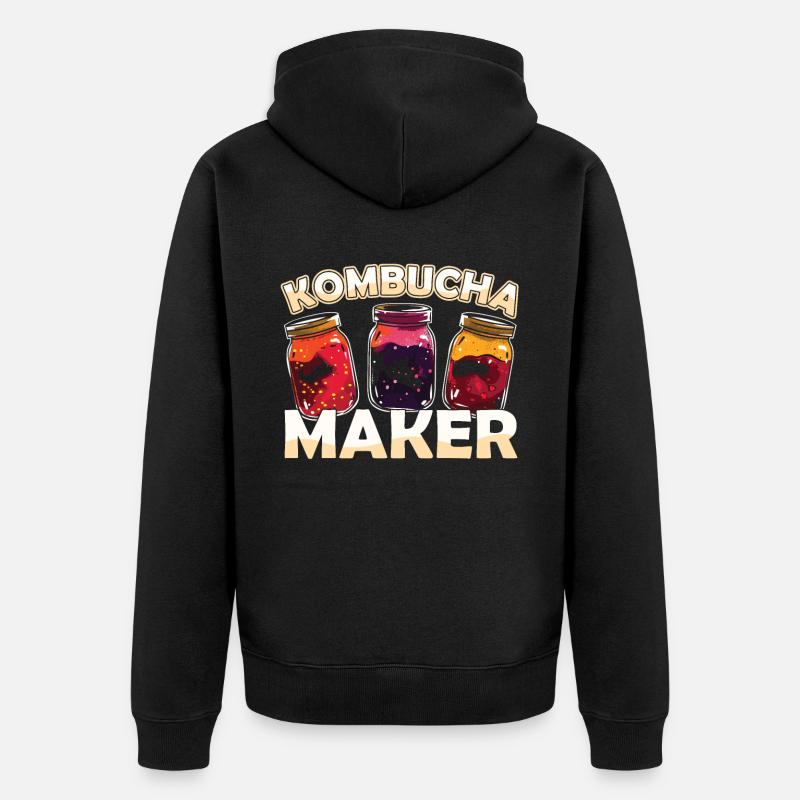Kombucha Maker Kombucha Tea Lovers - Veste à capuche bio Premium Unisexe - noir