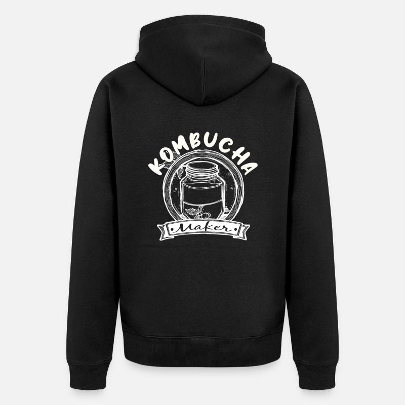 Kombucha Maker Kombucha Tea Lovers - Veste à capuche bio Premium Unisexe - noir