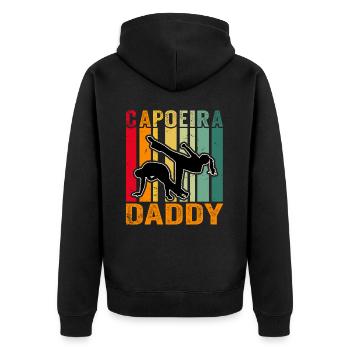 Capoeira Daddy - Veste à capuche bio Premium Unisexe - noir - Dos - Nico (187cm)