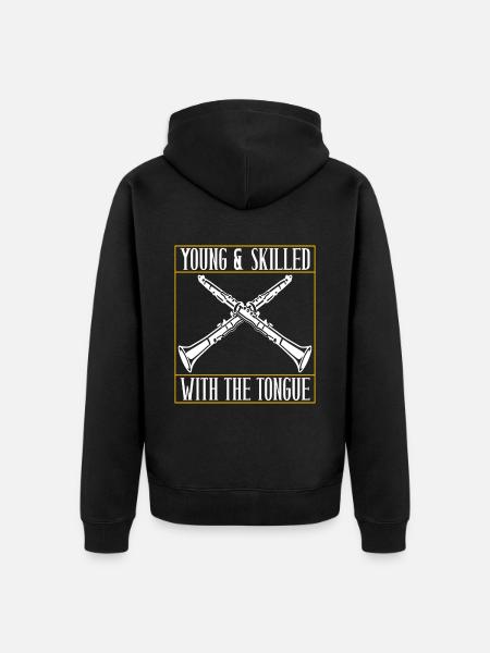 Clarinet Wind Instrument Clarinet player - Unisex Premium Organic Zip Hoodie - black