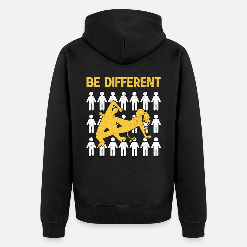 Capoeira Be Different - Veste à capuche bio Premium Unisexe - noir