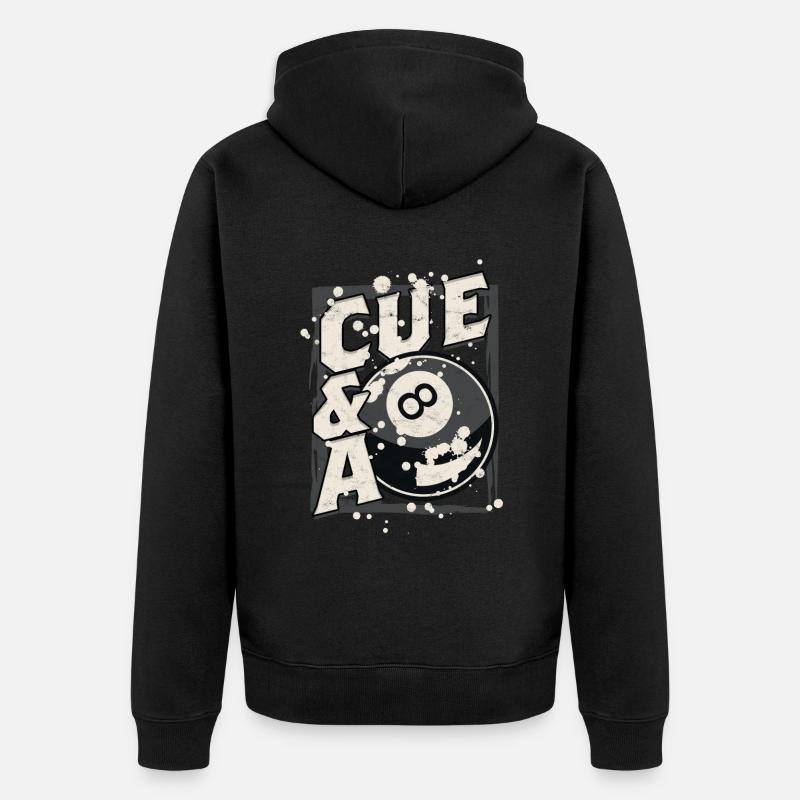 Billard à 8 boules - Veste à capuche bio Premium Unisexe - noir
