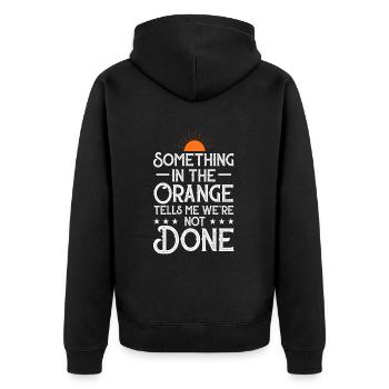 Country Music Countrymusic Geschenk - Unisex Premium Bio Zip Hoodie - Schwarz - Hinten - Nico (187cm)