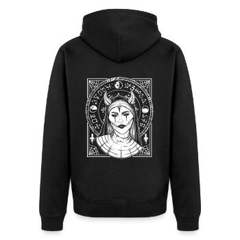 Embrasser les ténèbres : Emo, Got, Punk, Occulte - Veste à capuche bio Premium Unisexe - noir - Dos - Nico (187cm)