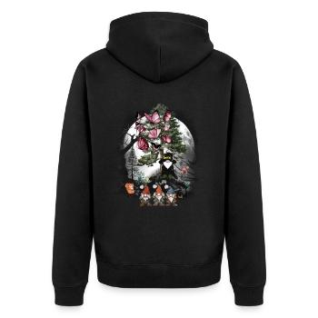 Fairy Tale Fairy Tale Character Gnome Wizard Dwarfs Child - Unisex Premium Organic Zip Hoodie - black - Back - Nico (187cm)