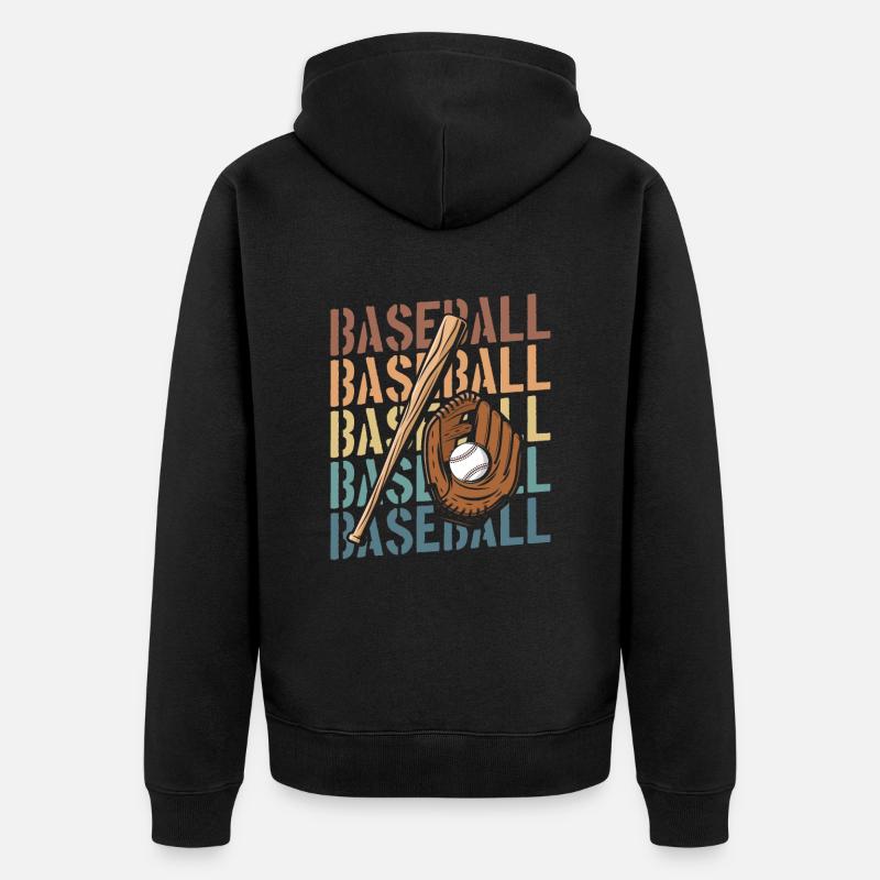 Base-ball - Veste à capuche bio Premium Unisexe - noir