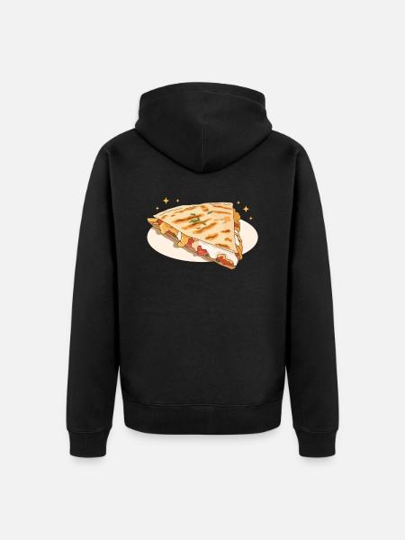 Quesadilla Tortilla Quesadillas Gift - Unisex Premium Organic Zip Hoodie - black