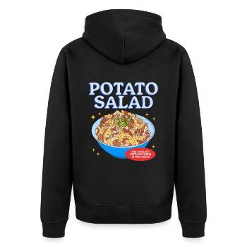 Salade de pommes de terre Härdöpfelsalat Cadeau - Veste à capuche bio Premium Unisexe - noir - Dos - Nico (187cm)