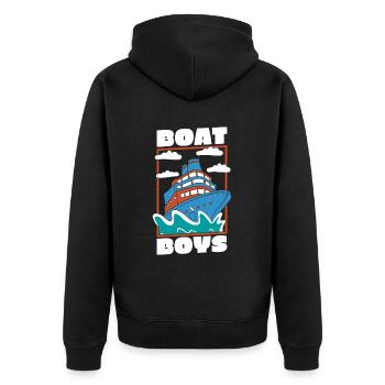 Croisière - Veste à capuche bio Premium Unisexe - noir - Dos - Nico (187cm)