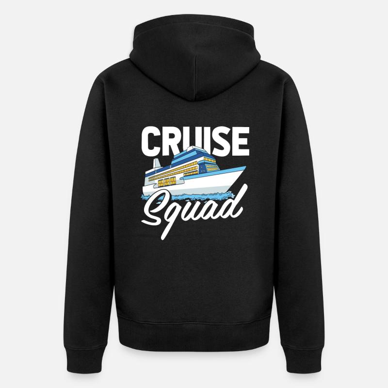 Kreuzfahrt - Unisex Premium Bio Zip Hoodie - Schwarz
