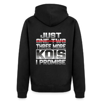 Juste un Koi de plus, je promets Koi Koi Carp Kois - Veste à capuche bio Premium Unisexe - noir - Dos - Nico (187cm)