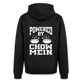 Propulsé par Chow Mein - Veste à capuche bio Premium Unisexe - noir - Dos - Nico (187cm)