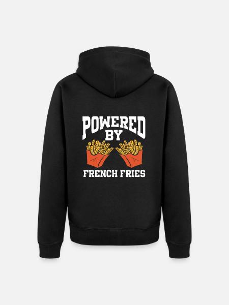 Propulsé par les frites - Veste à capuche bio Premium Unisexe - noir