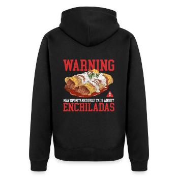 Enchilada Mexican Food Enchiladas Gift - Unisex Premium Organic Zip Hoodie - black - Back - Nico (187cm)