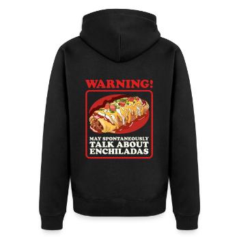 Enchilada Mexican Enchiladas Gift - Unisex Premium Organic Zip Hoodie - black - Back - Nico (187cm)