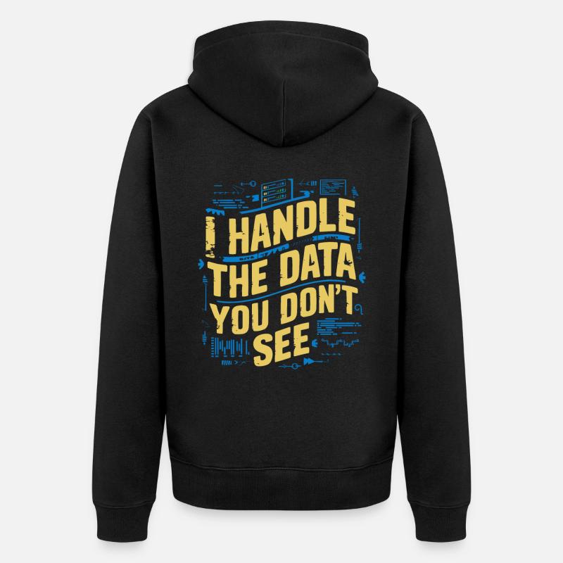 Backend-Entwickler Programmierung Softwareprogrammierer - Unisex Premium Bio Zip Hoodie - Schwarz