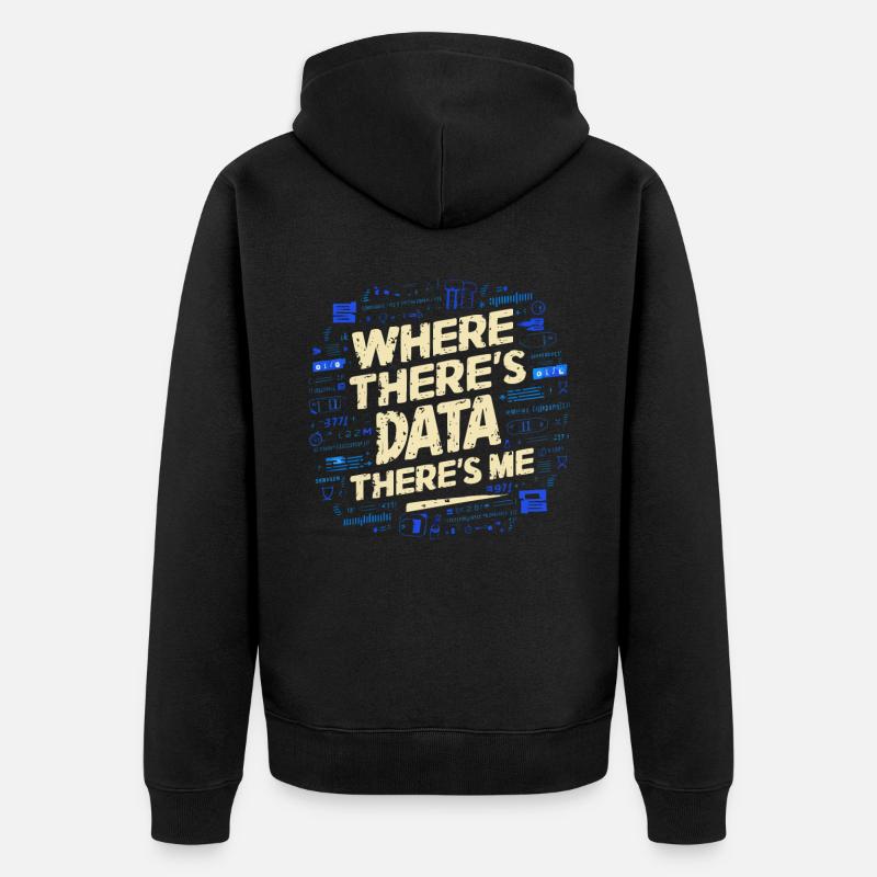 Backend-Entwickler Programmierung Softwareprogrammierer - Unisex Premium Bio Zip Hoodie - Schwarz