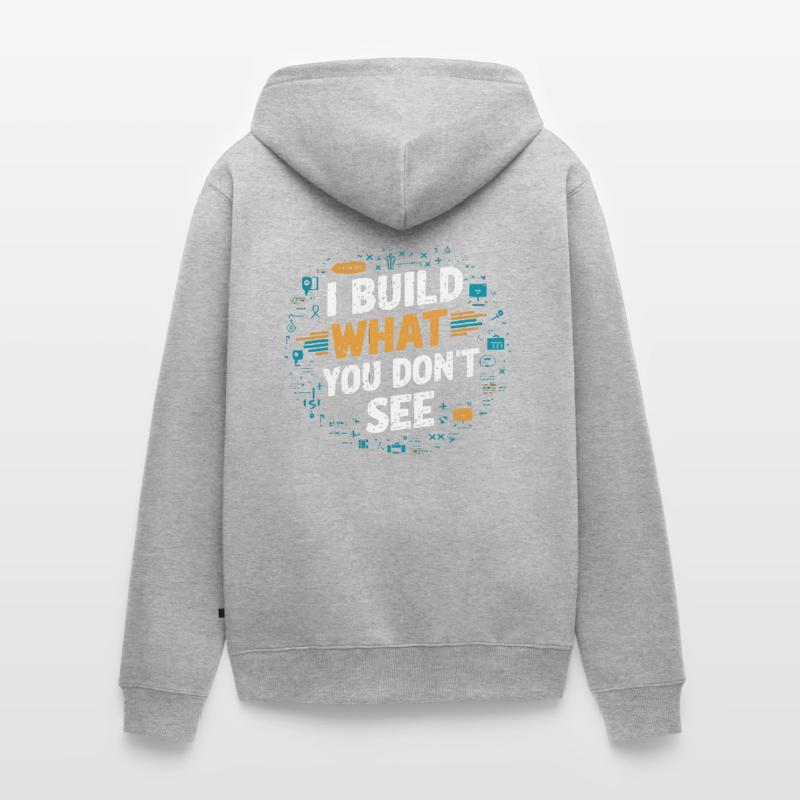 Backend Developer Programming Software Programmer Unisex Premium Organic Zip Hoodie