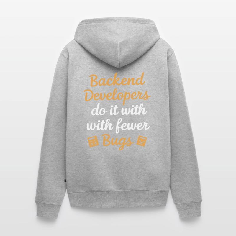 Programmeur logiciel de programmation backend Veste à capuche bio Premium Unisexe
