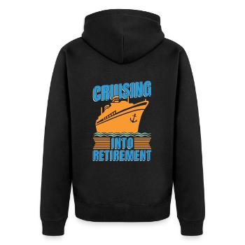 Croisière - Veste à capuche bio Premium Unisexe - noir - Dos - Nico (187cm)