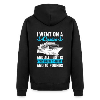 Croisière Vacances Bateau de croisière - Veste à capuche bio Premium Unisexe - noir - Dos - Nico (187cm)