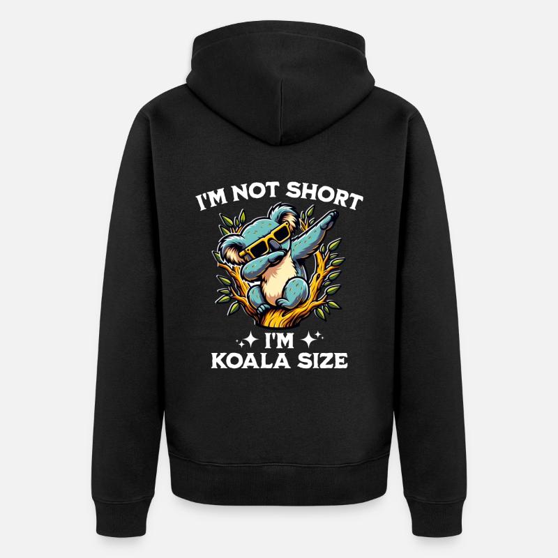 Dicton Koala - Veste à capuche bio Premium Unisexe - noir