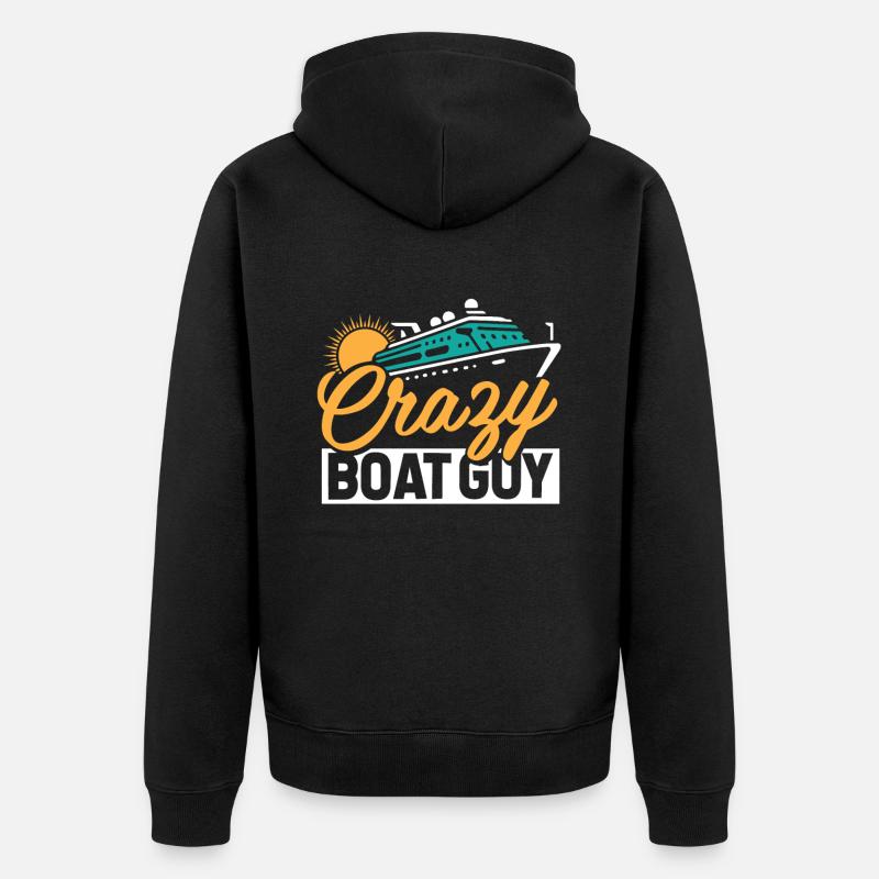 Croisière - Veste à capuche bio Premium Unisexe - noir