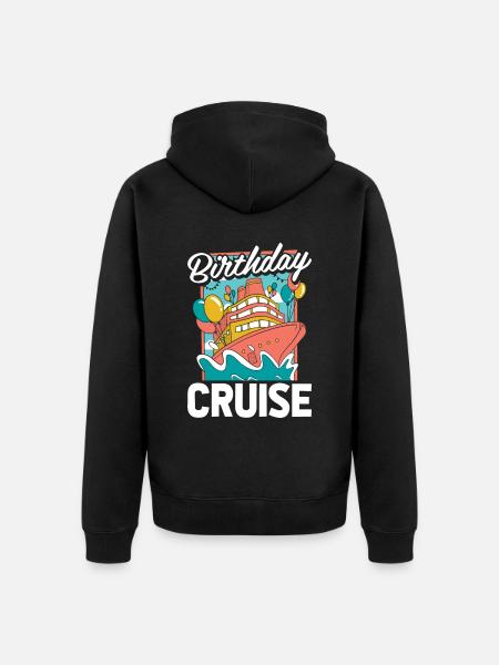 Kreuzfahrt Birthday Cruise - Unisex Premium Organic Zip Hoodie - black