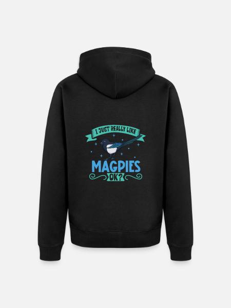 J’aime ma pie - Veste à capuche bio Premium Unisexe - noir