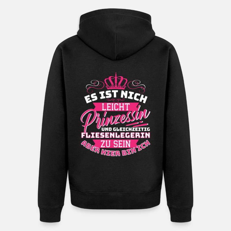 Tiler & Princess - Le drôle - Veste à capuche bio Premium Unisexe - noir