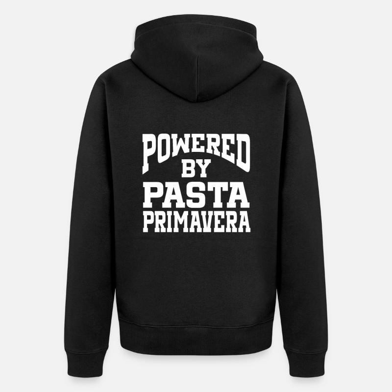 Propulsé par Pasta Primavera - Veste à capuche bio Premium Unisexe - noir