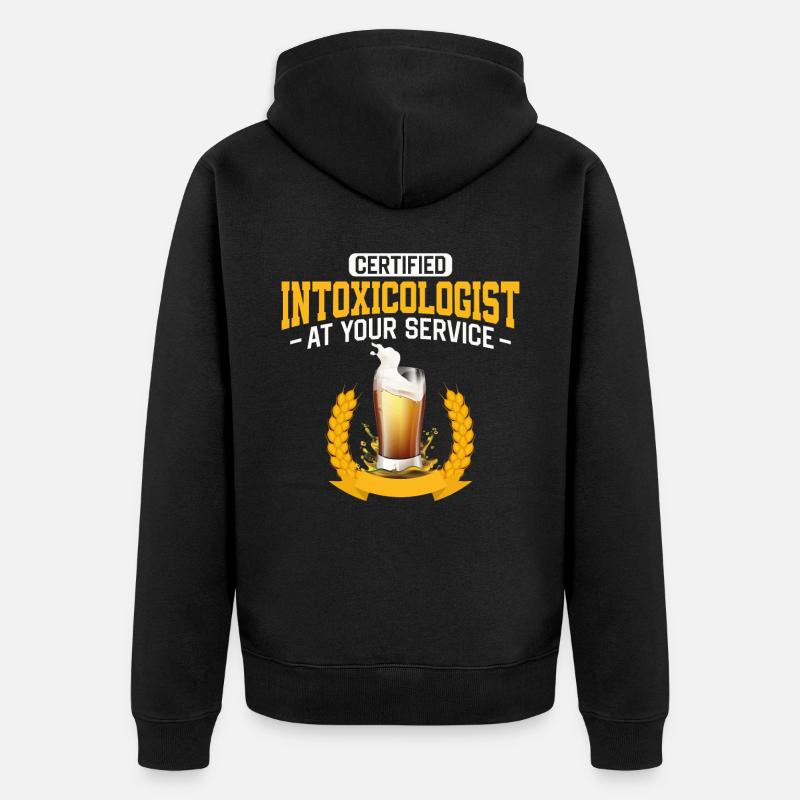 Barman mixologue certifié - Veste à capuche bio Premium Unisexe - noir