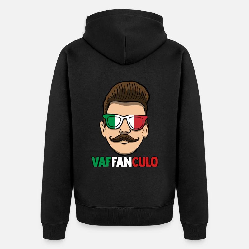 Italie Vaffanculo italien - Veste à capuche bio Premium Unisexe - noir