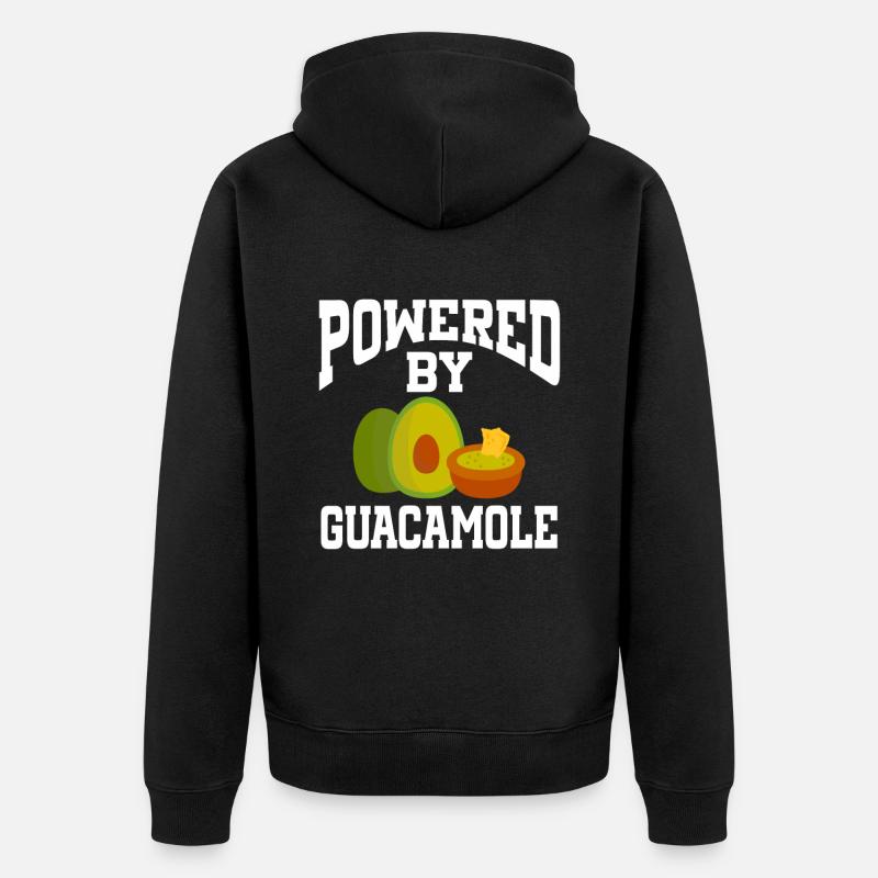 Propulsé par Guacamole - Veste à capuche bio Premium Unisexe - noir