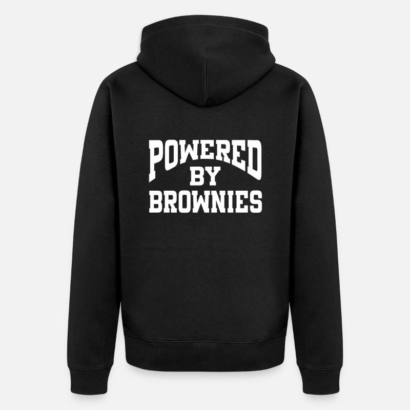 Propulsé par les brownies - Veste à capuche bio Premium Unisexe - noir