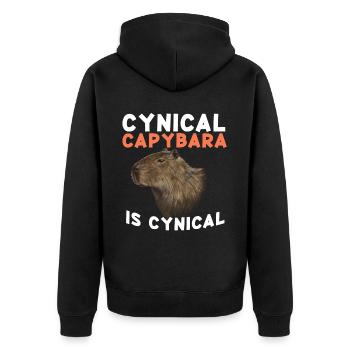 Capybara Capy - Veste à capuche bio Premium Unisexe - noir - Dos - Nico (187cm)