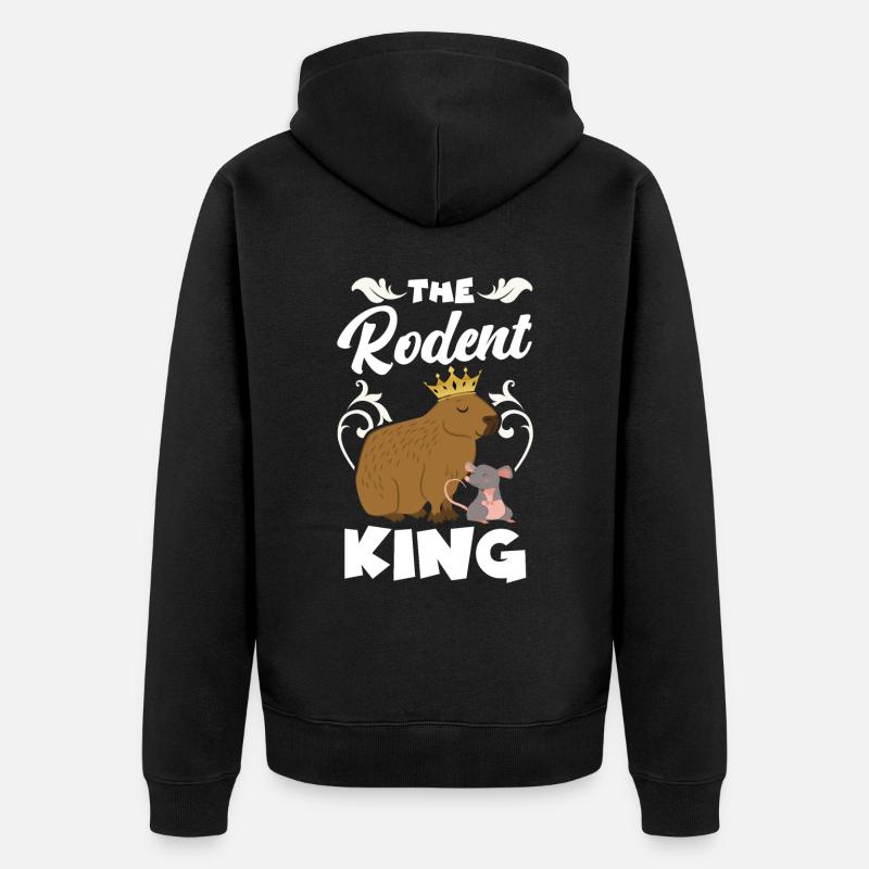 Capybara Capy - Veste à capuche bio Premium Unisexe - noir