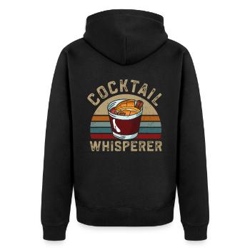 Barman Mixologue Cocktail - Veste à capuche bio Premium Unisexe - noir - Dos - Nico (187cm)