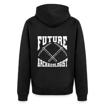 Archéologue Archéologie - Veste à capuche bio Premium Unisexe - noir - Dos - Nico (187cm)