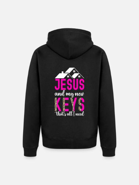 Homeowners Housewarming Party - Unisex Premium Organic Zip Hoodie - black